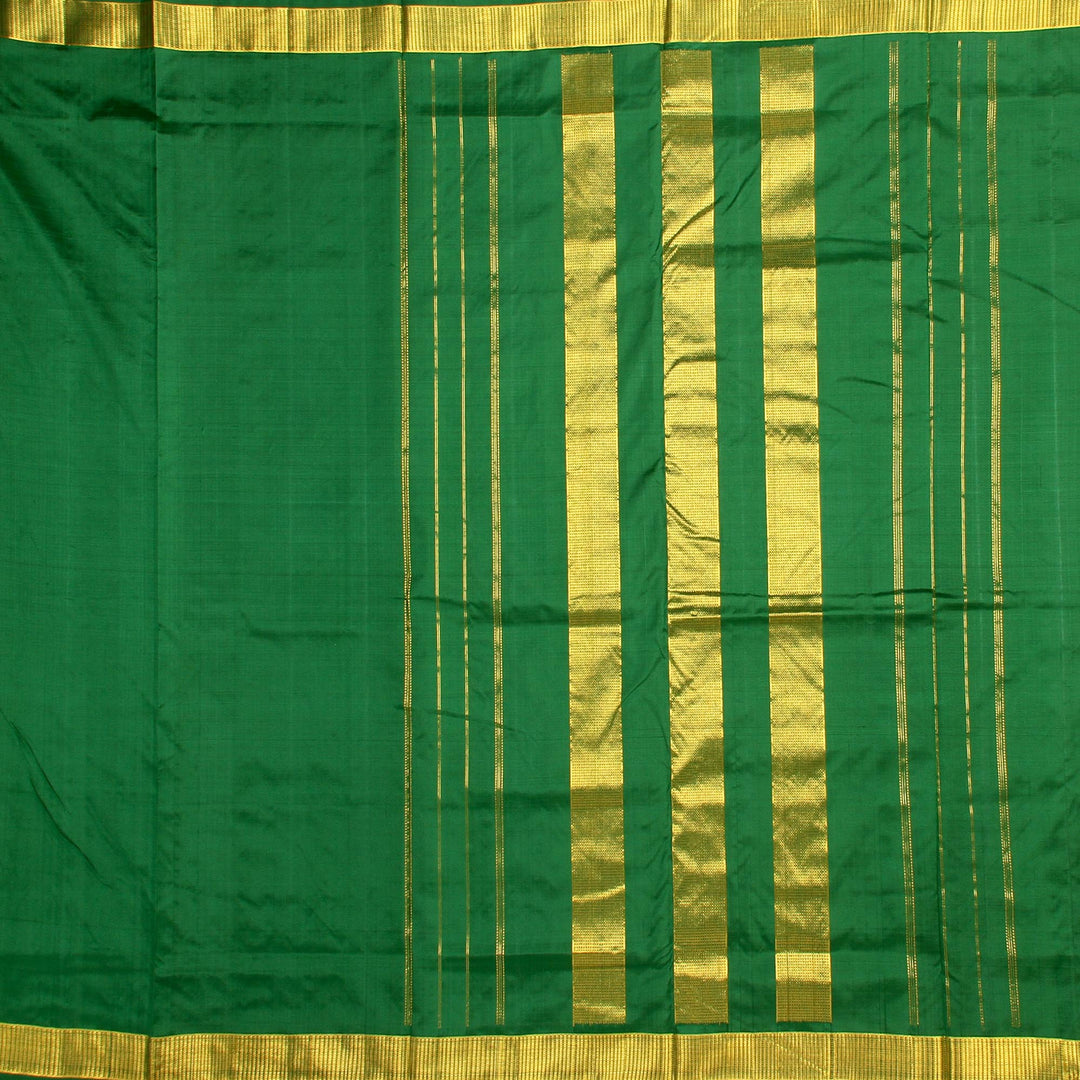 Kuberan Green 9 Yards Silk Saree