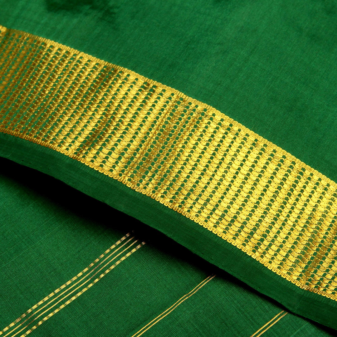 Kuberan Green 9 Yards Silk Saree