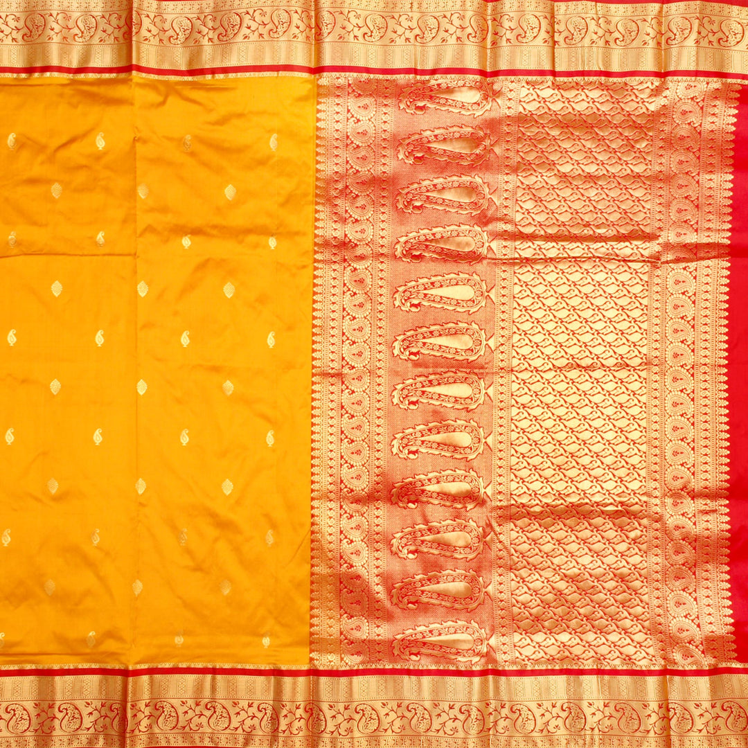 Kuberan Yellow Gold 9 Yards Silk Saree