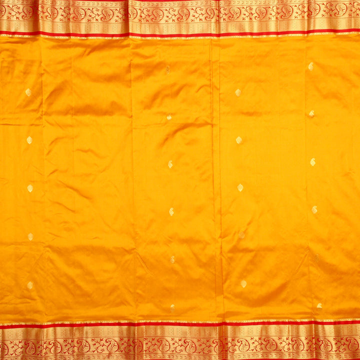 Kuberan Yellow Gold 9 Yards Silk Saree