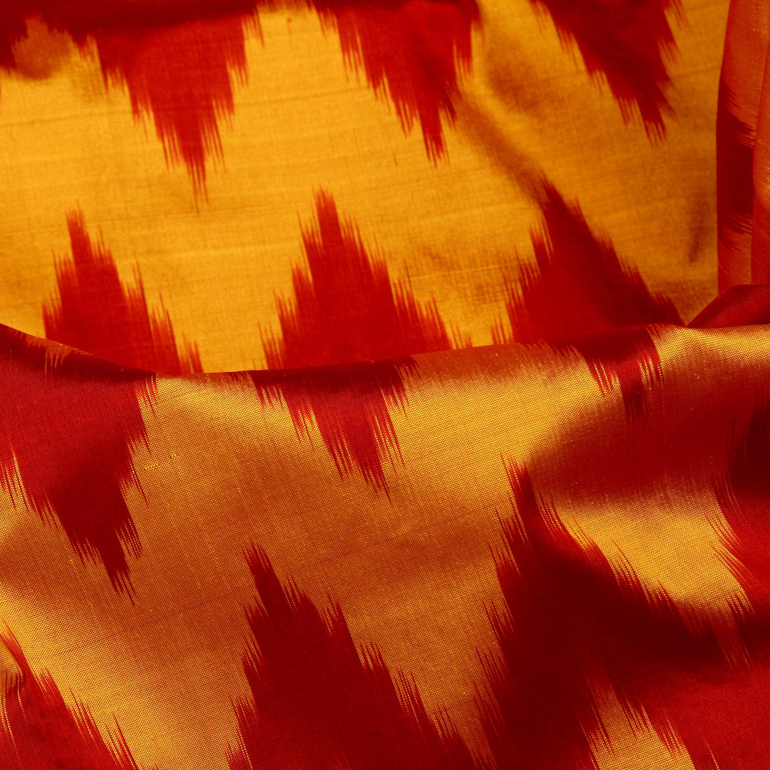 Kuberan Yellow Red Pochampally Silk Saree