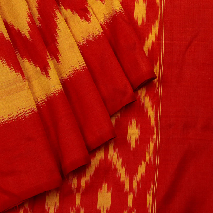 Kuberan Yellow Red Pochampally Silk Saree