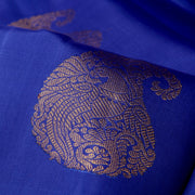 Kuberan Blue Maroon Kanchivaram Silk Saree