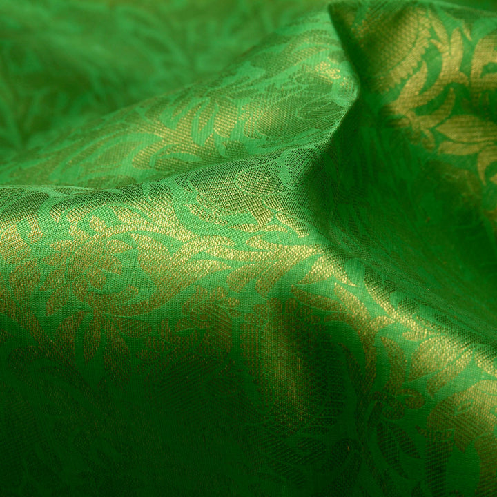 Kuberan Green Purple Kanchivaram Silk Saree