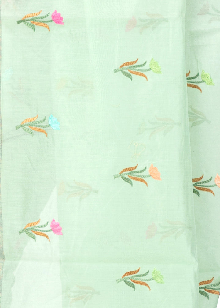 Kuberan Light Blue Cotton Saree