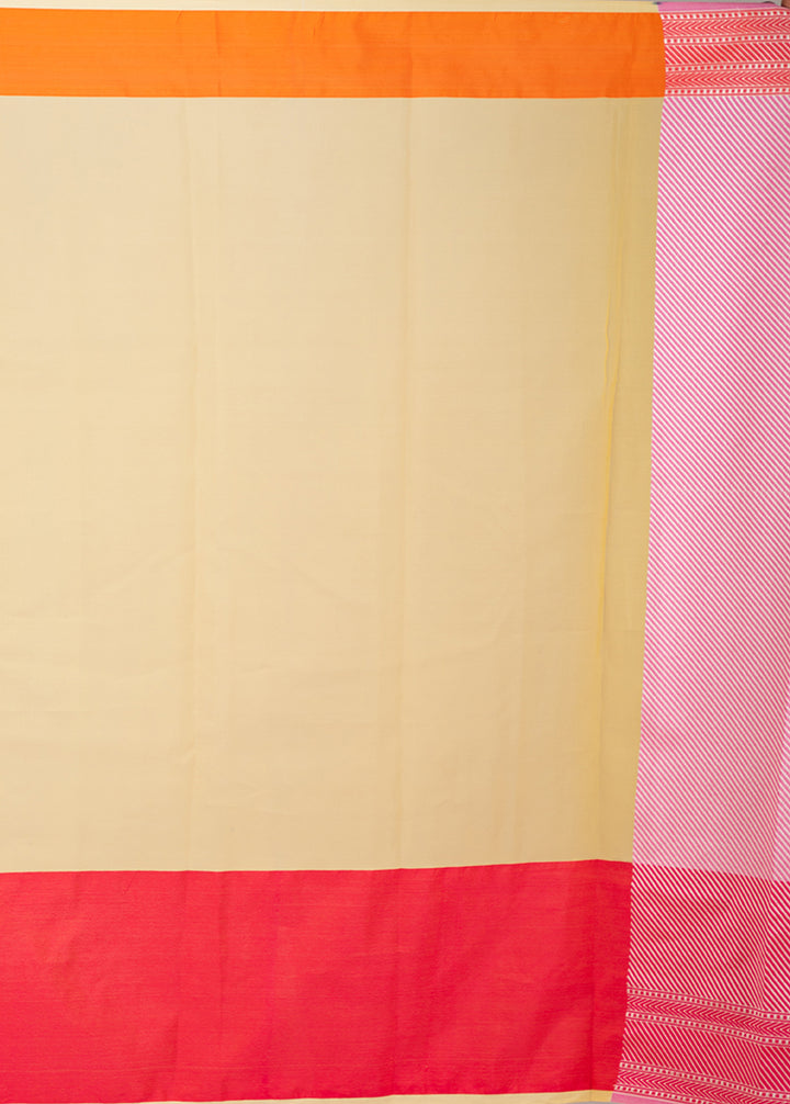 Kuberan Yellow Kora Cotton Saree