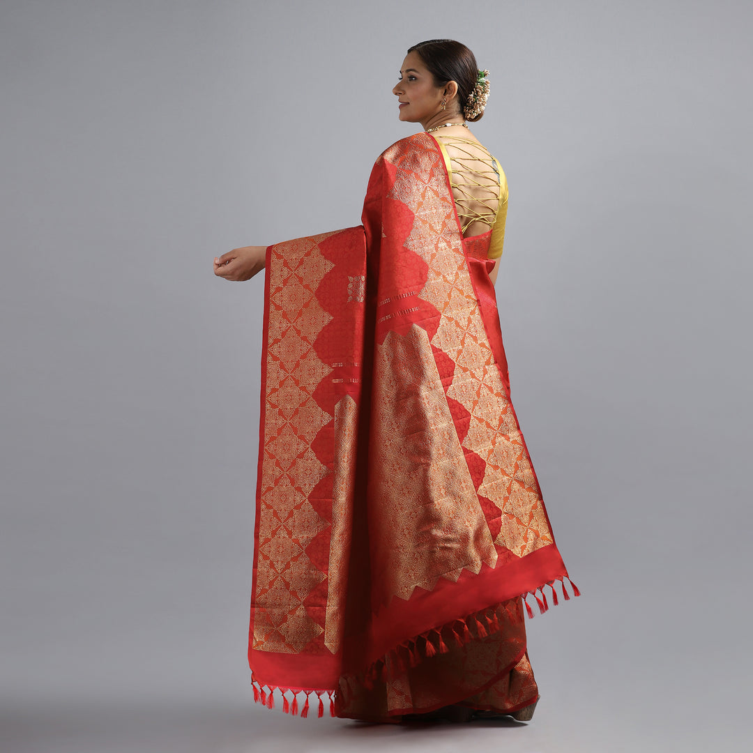 Red Kanchivaram Silk Saree
