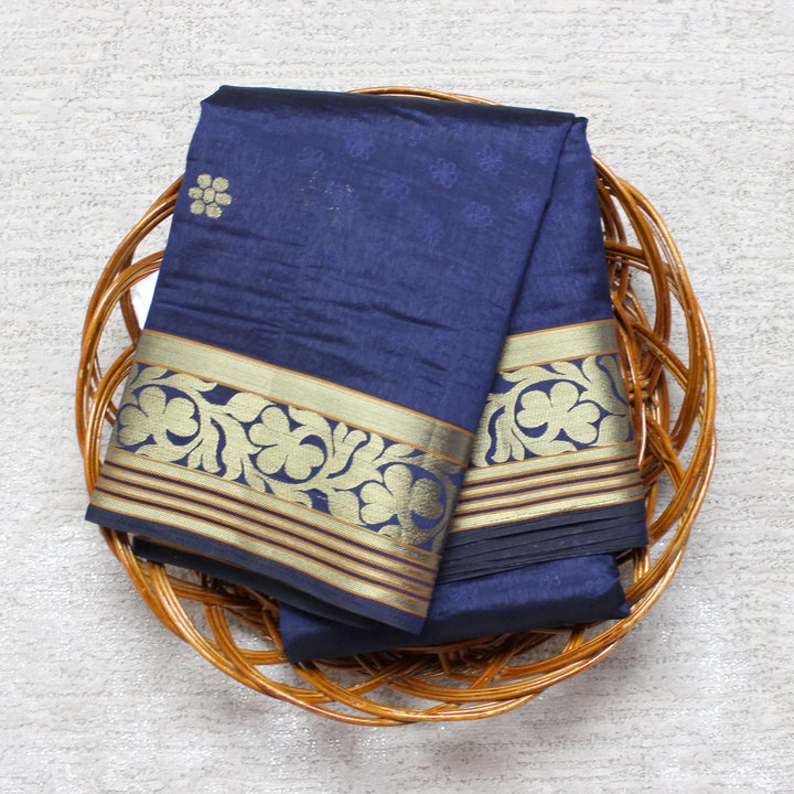 Kuberan Blue Taffeta Saree