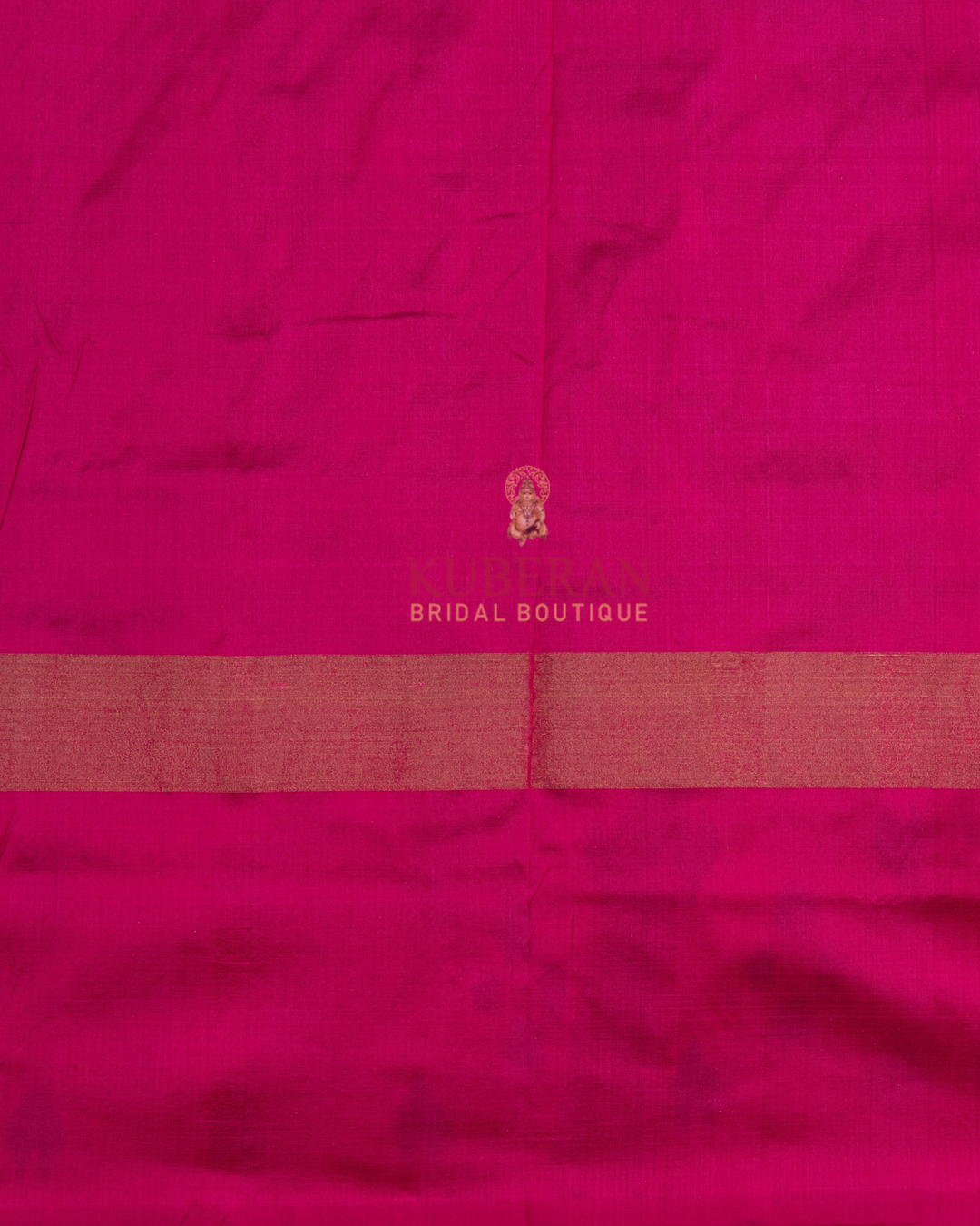 Kuberan Pochampally Grey With Pink Border Silk Sarees