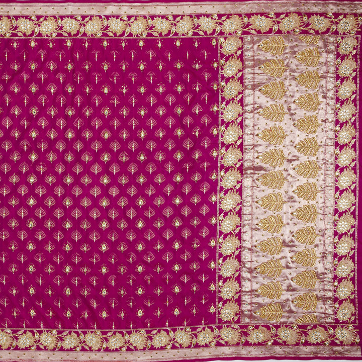 Kuberan Purple Silk Saree