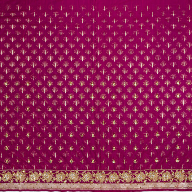 Kuberan Purple Silk Saree