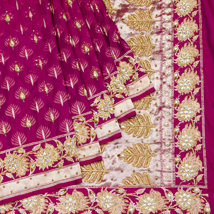 Kuberan Purple Silk Saree