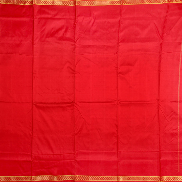 Kuberan Red 9 Yards Silk Saree