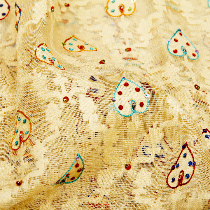 Kuberan White and Red Fancy Saree