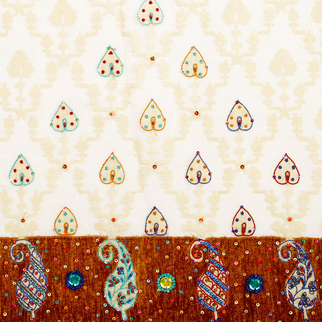 Kuberan White and Red Fancy Saree