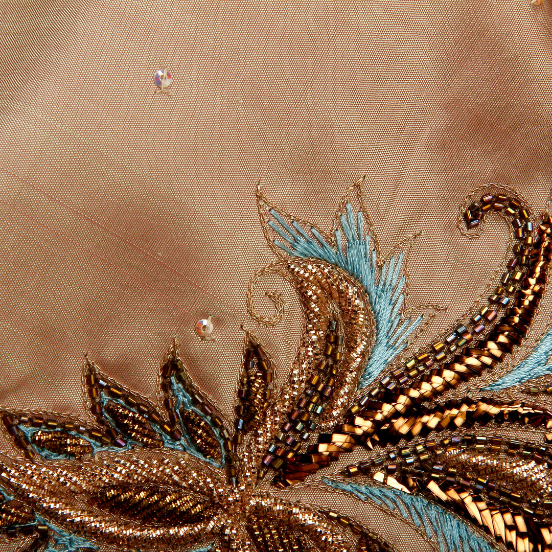 Kuberan Cream and Grey Fancy Saree