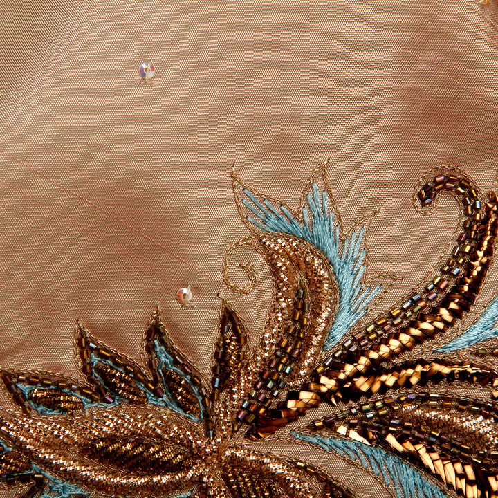 Kuberan Cream and Grey Fancy Saree