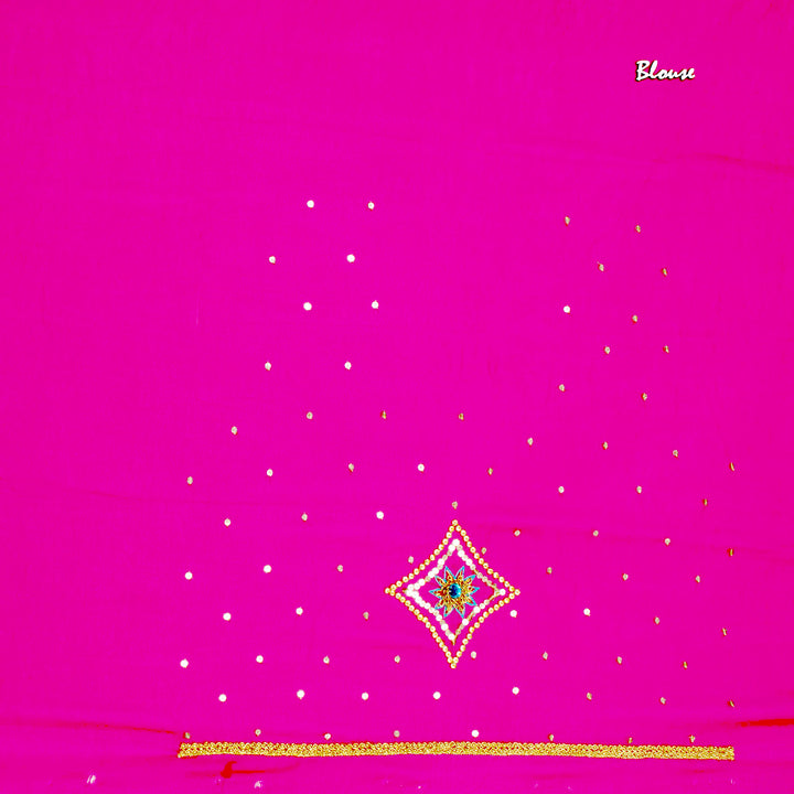 kuberan Pink Chiffon Saree