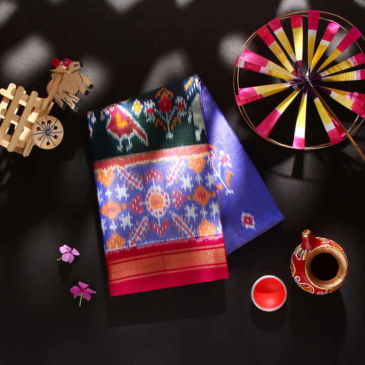 Kuberan Lavender Pochampally Silk Saree