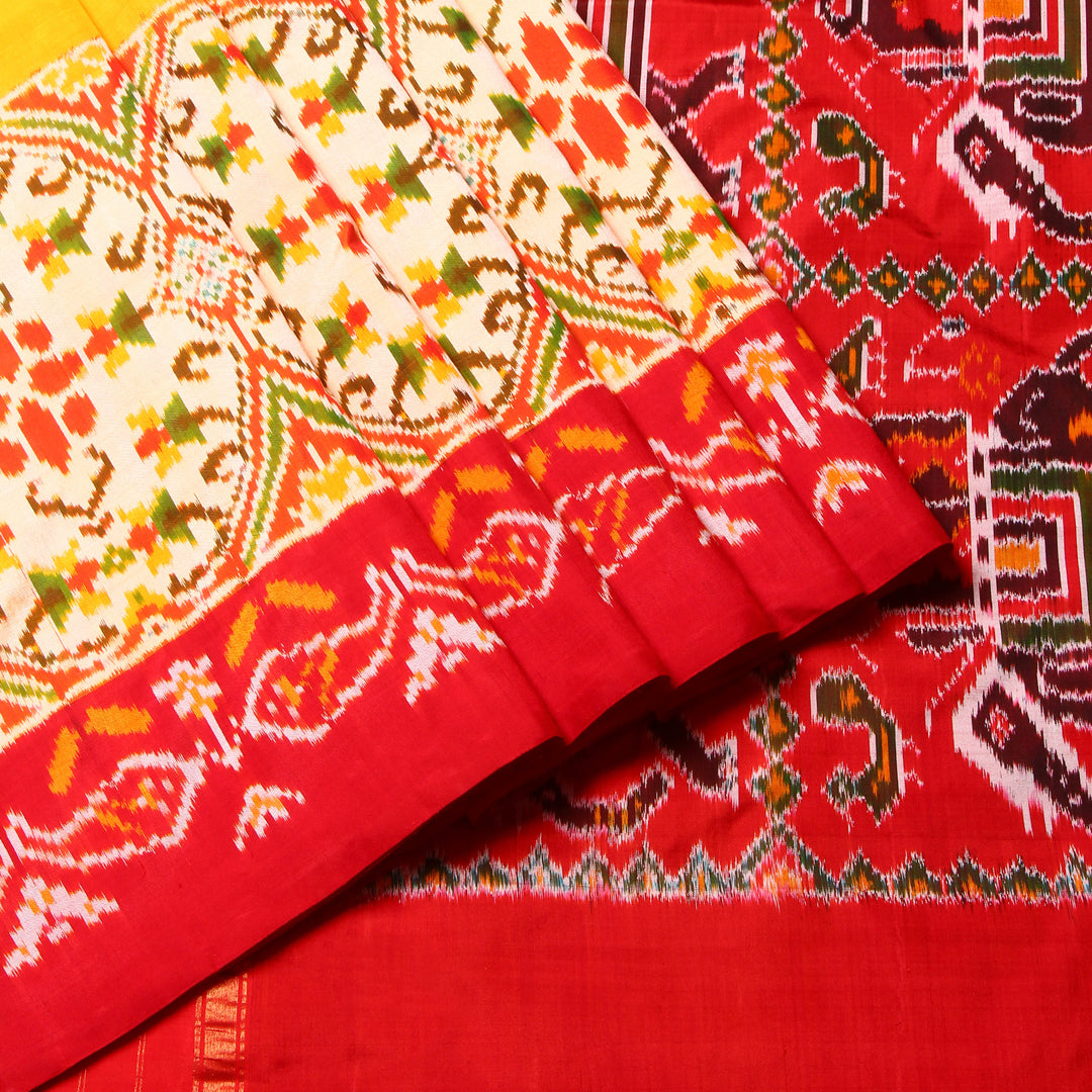 Kuberan Yellow Pochampally Silk Saree