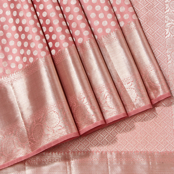 Kuberan Fresno Peach Kanchivaram Silk Saree