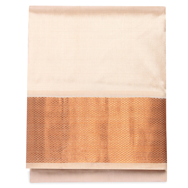 Kuberan Cream Pure Silk Dhoti