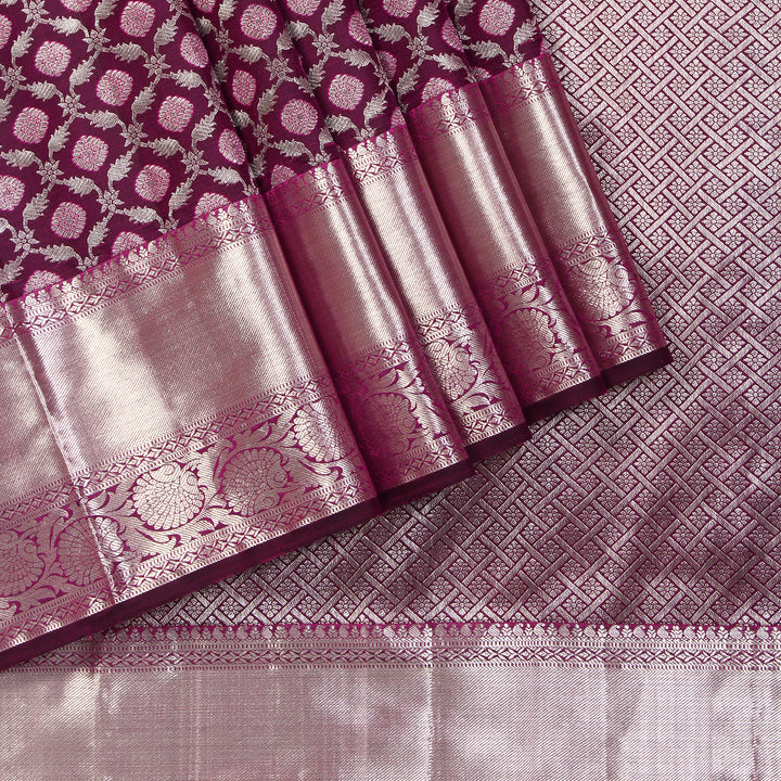 Kuberan Dark Majenta Kanchivaram Silk Saree