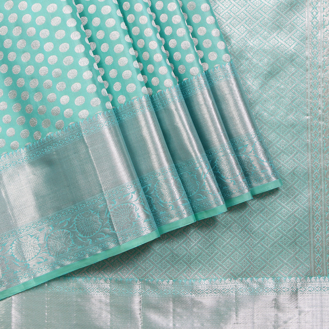 Kuberan Ocean Blue Kanchivaram Silk Saree