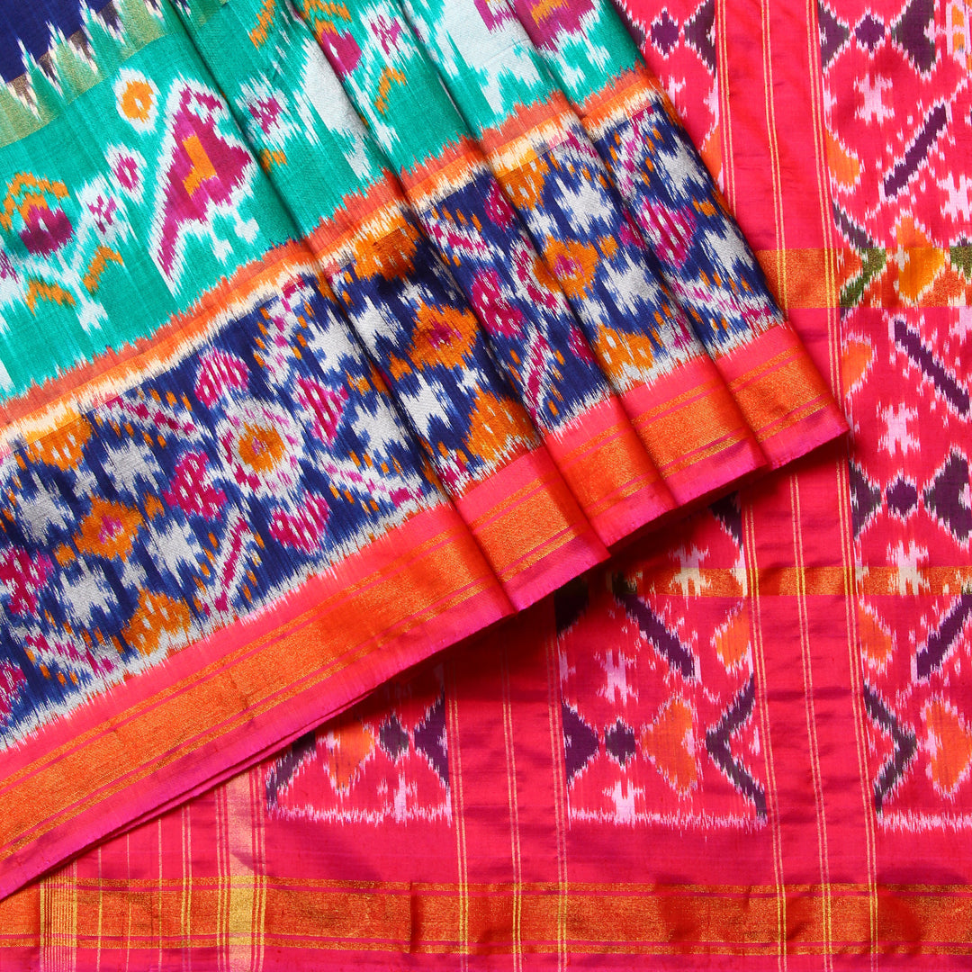 Kuberan Navyblue Pochampally Silk Saree