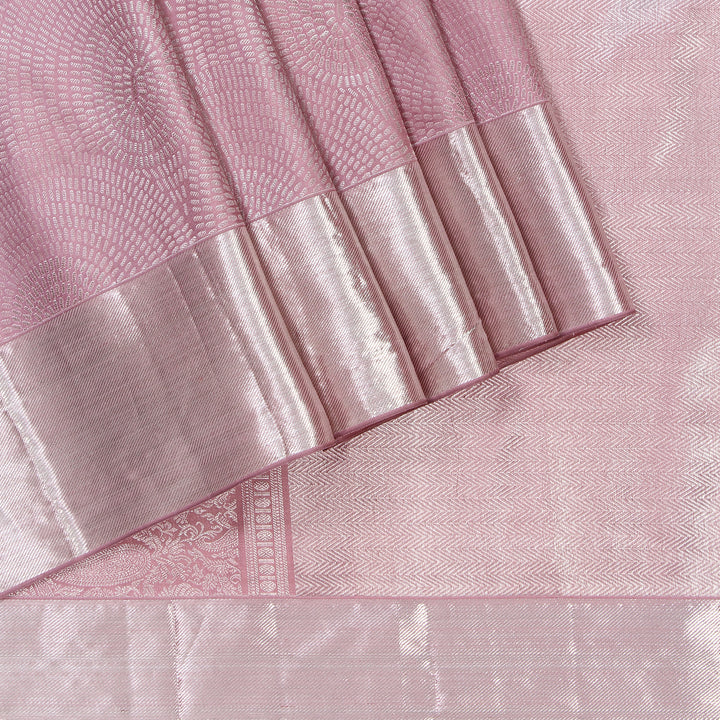 Kuberan Light Pink Kanchivaram Silk Saree