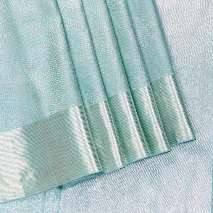 Kuberan Light Blue Kanchivaram Silk Saree