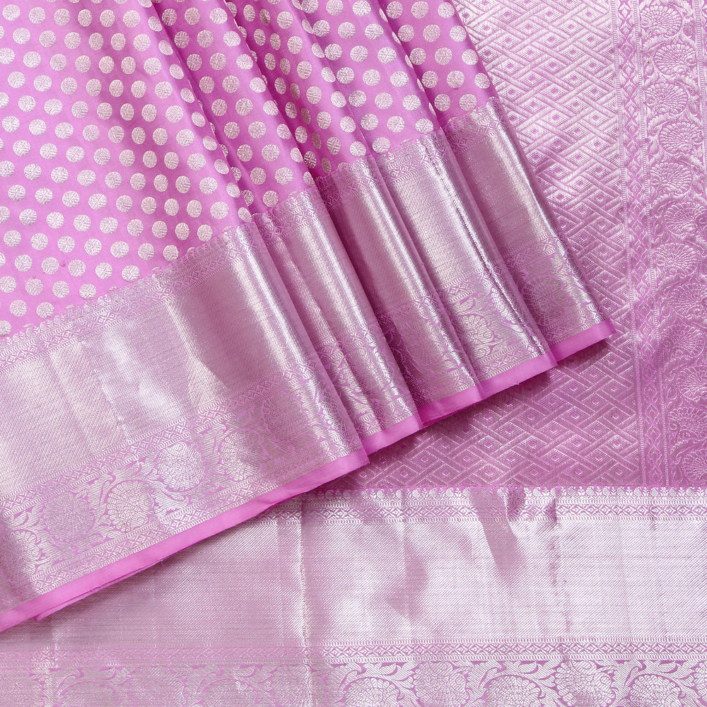 Baby Pink Kanchivaram Silk Saree