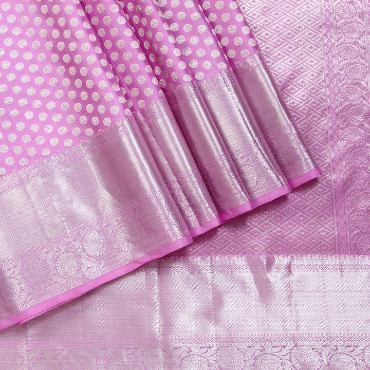 Baby Pink Kanchivaram Silk Saree