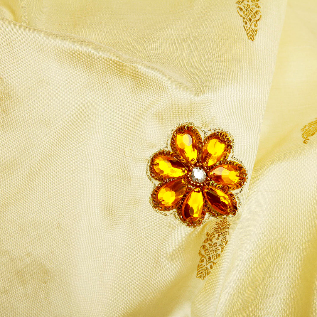 Kuberan White Fancy Saree