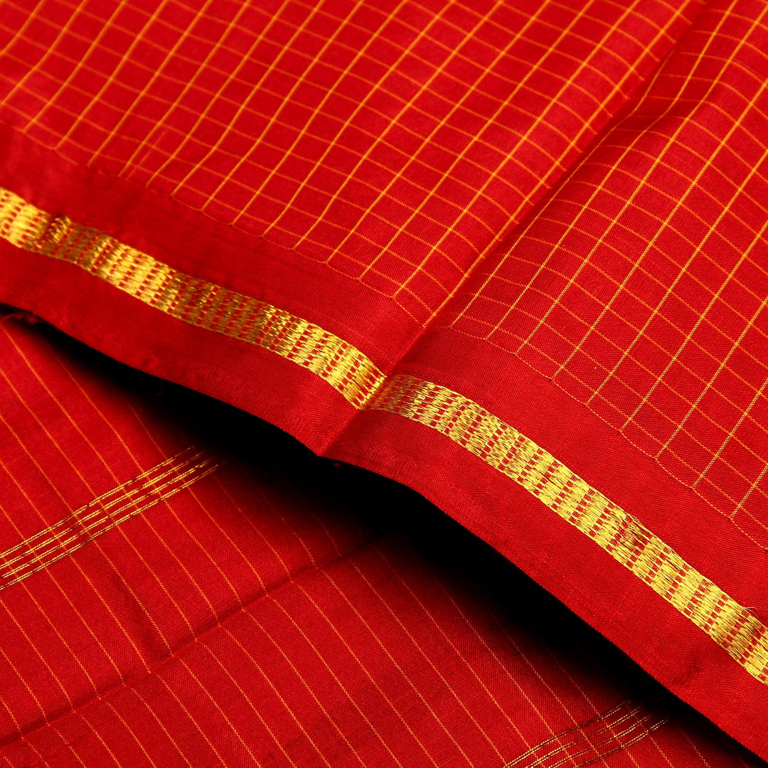 Kuberan Royal Red 9 Yards Silk Saree