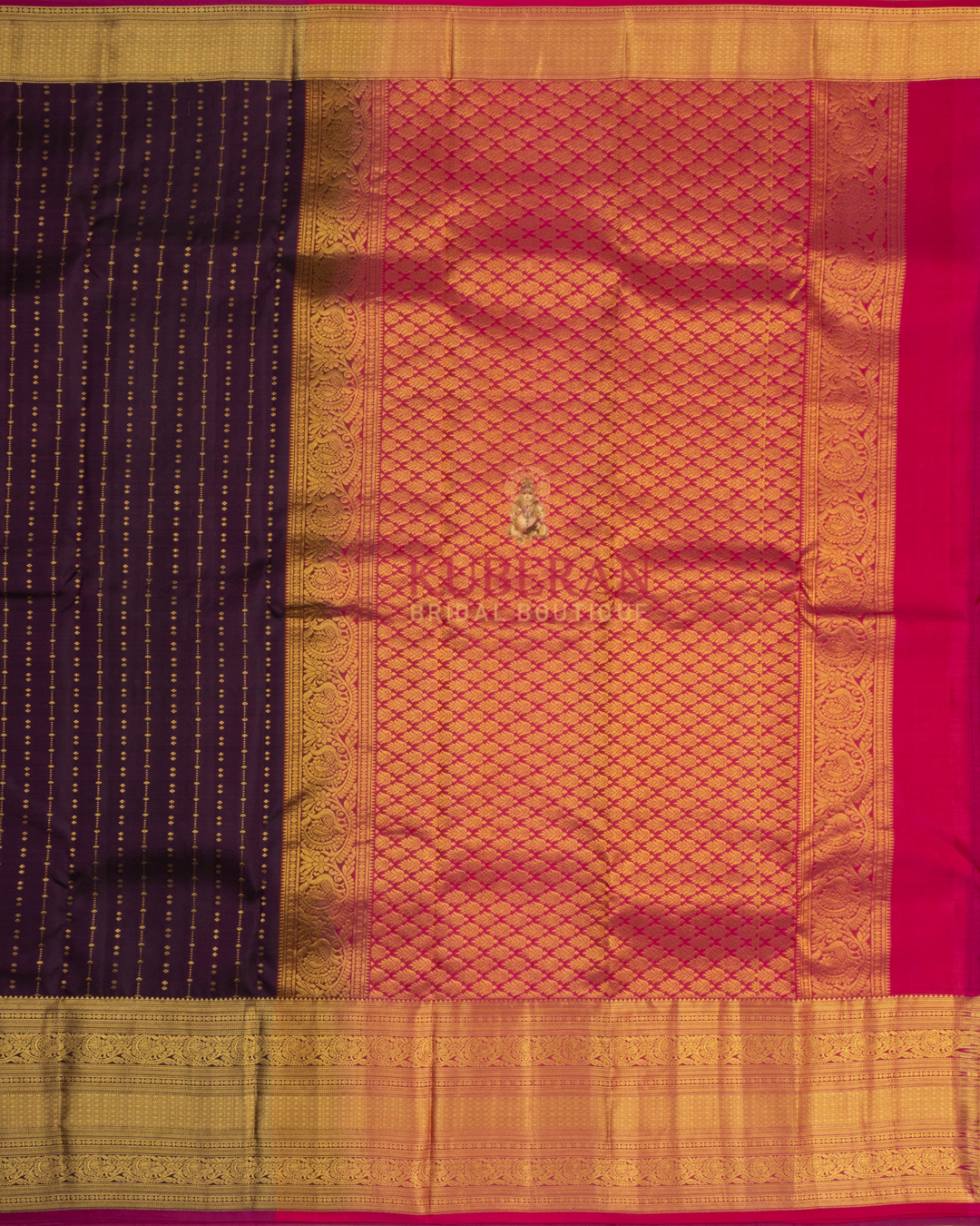 Kuberan Purple Kanchivaram Silk Saree