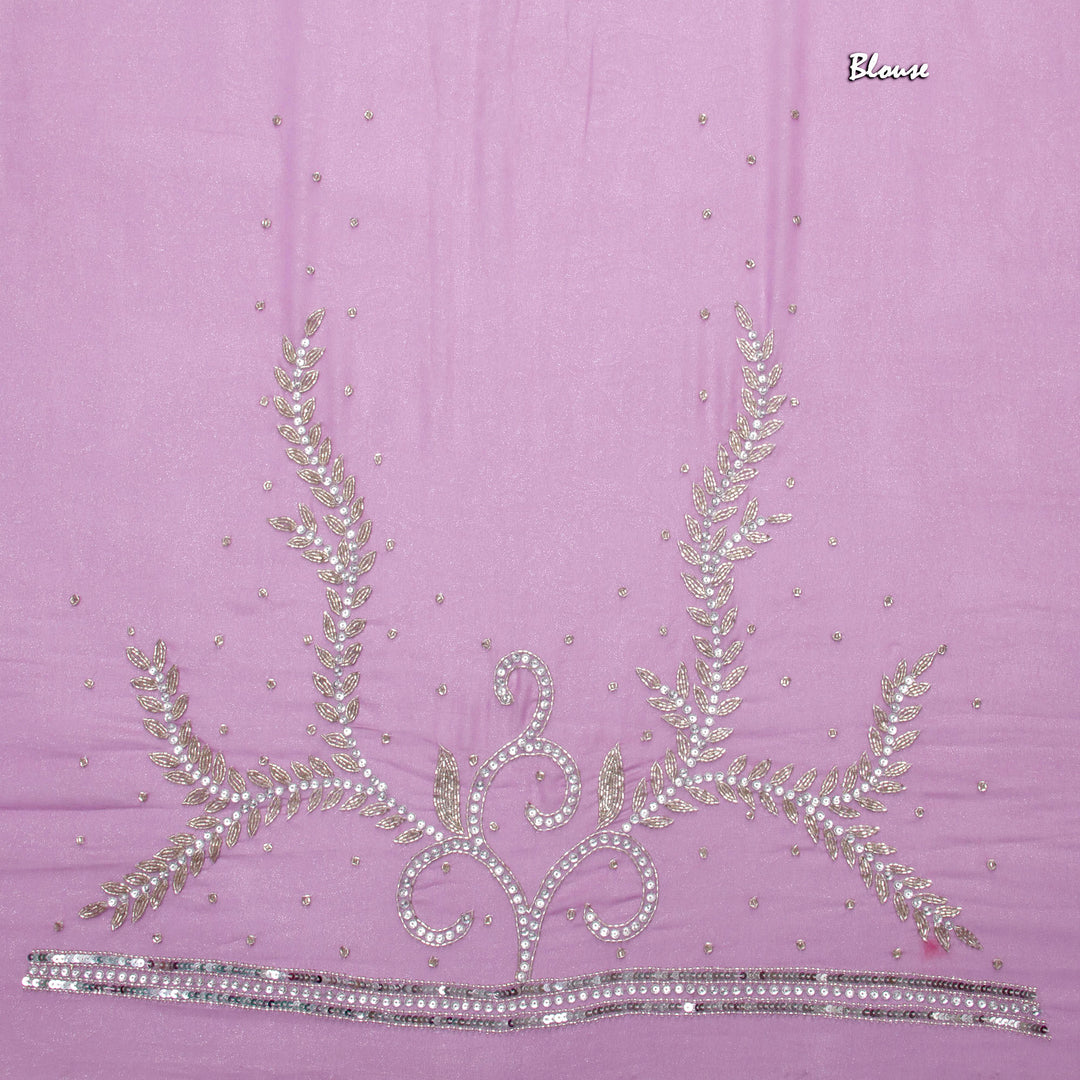 Kuberan Purple Chiffon Saree