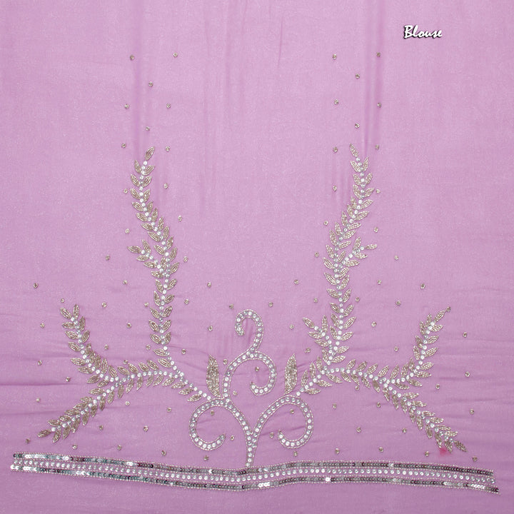 Kuberan Purple Chiffon Saree