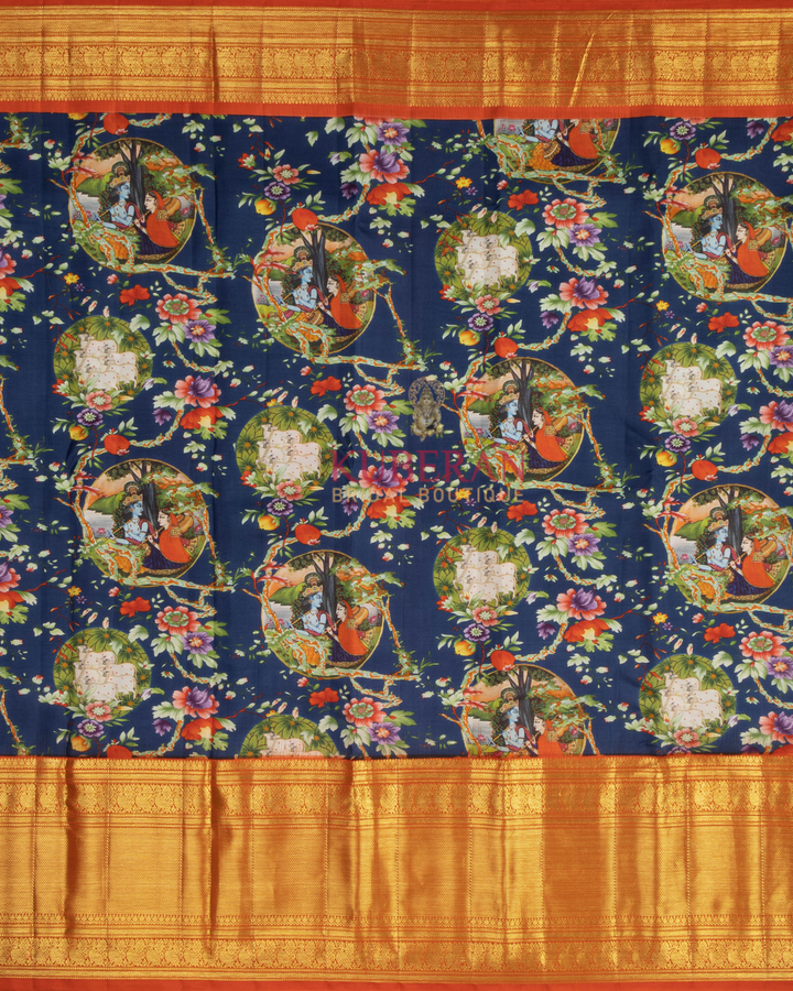 Kuberan Blue Prints Kanchipuram Silk Saree