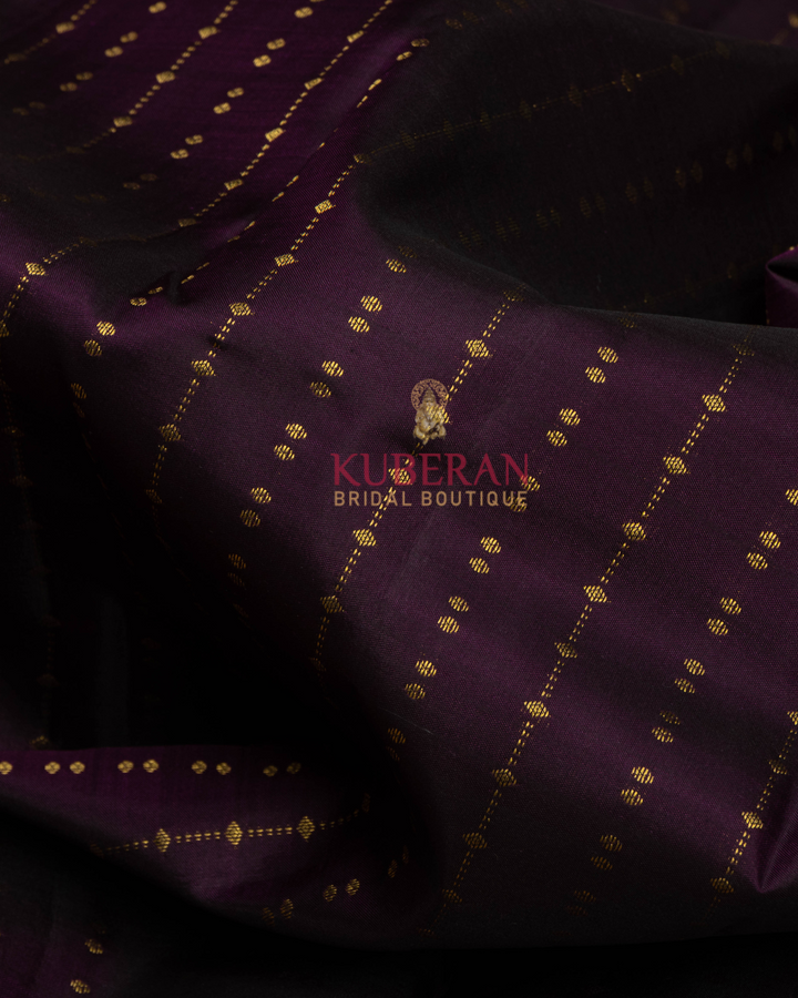 Kuberan Purple Kanchivaram Silk Saree