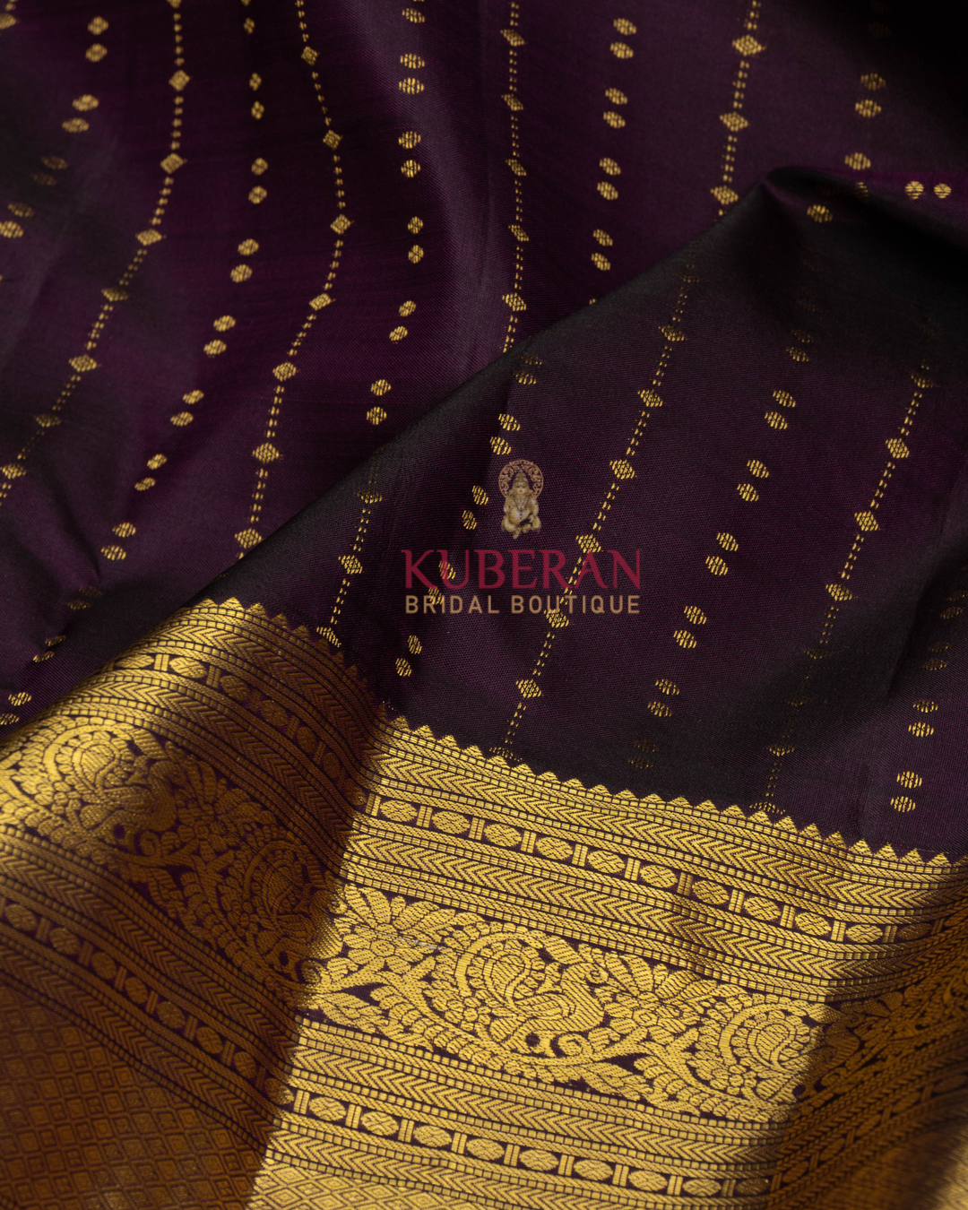 Kuberan Purple Kanchivaram Silk Saree