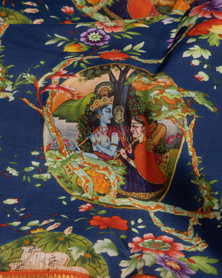 Kuberan Blue Prints Kanchipuram Silk Saree