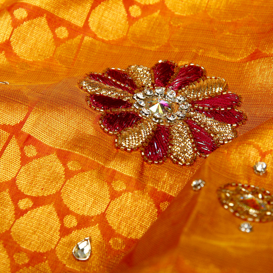 Kuberan Rani Pink Fancy Saree