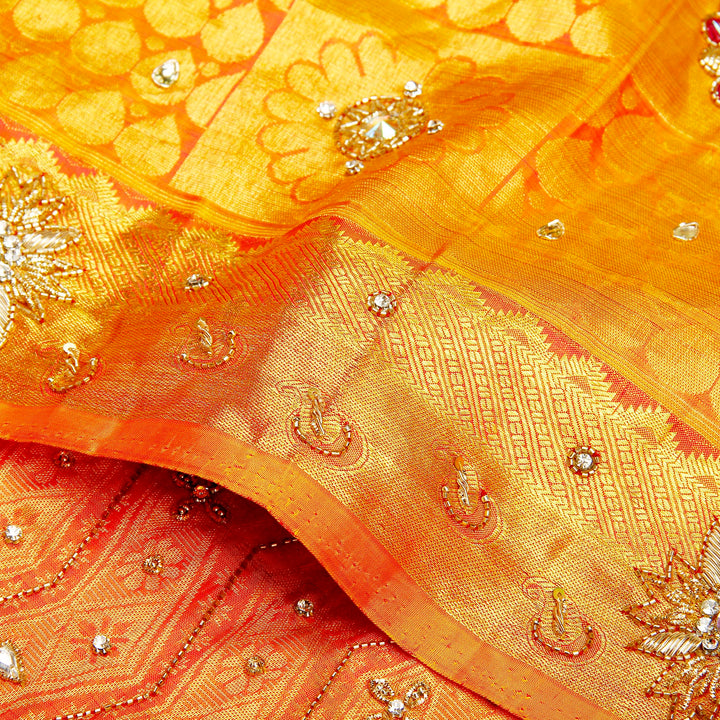 Kuberan Rani Pink Fancy Saree