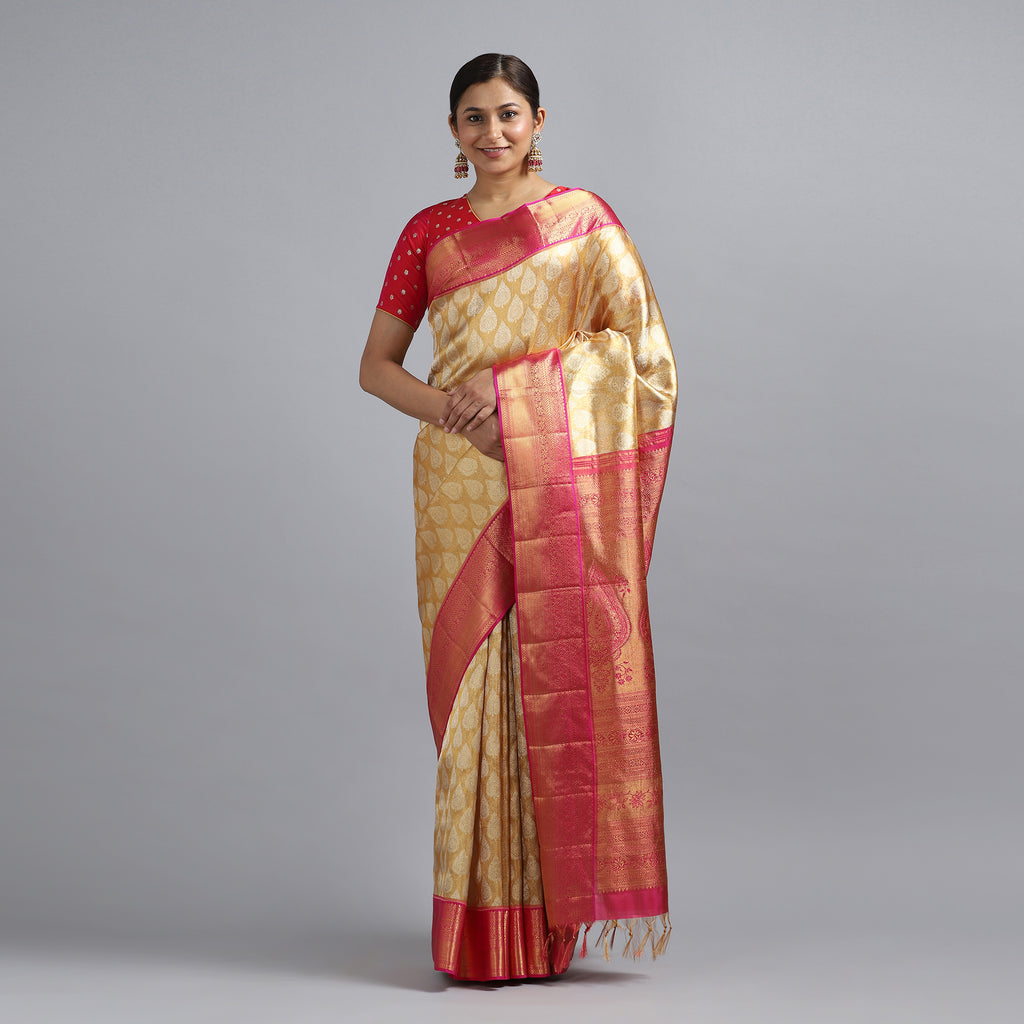 Wedding Silk Sarees for Andhra Bride | Indian bridal sarees, Kerala wedding  saree, Bridal silk saree