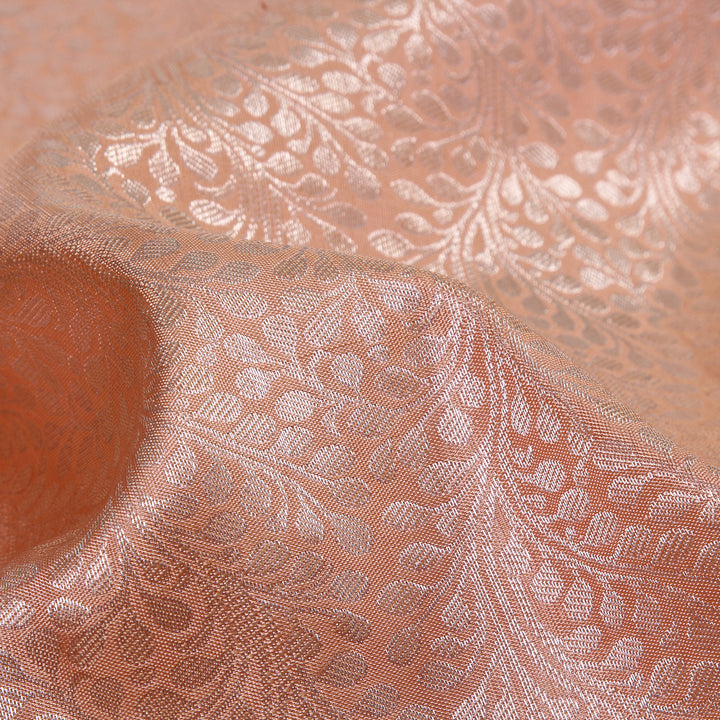 Kuberan Light Orange Kanchivaram Silk Saree