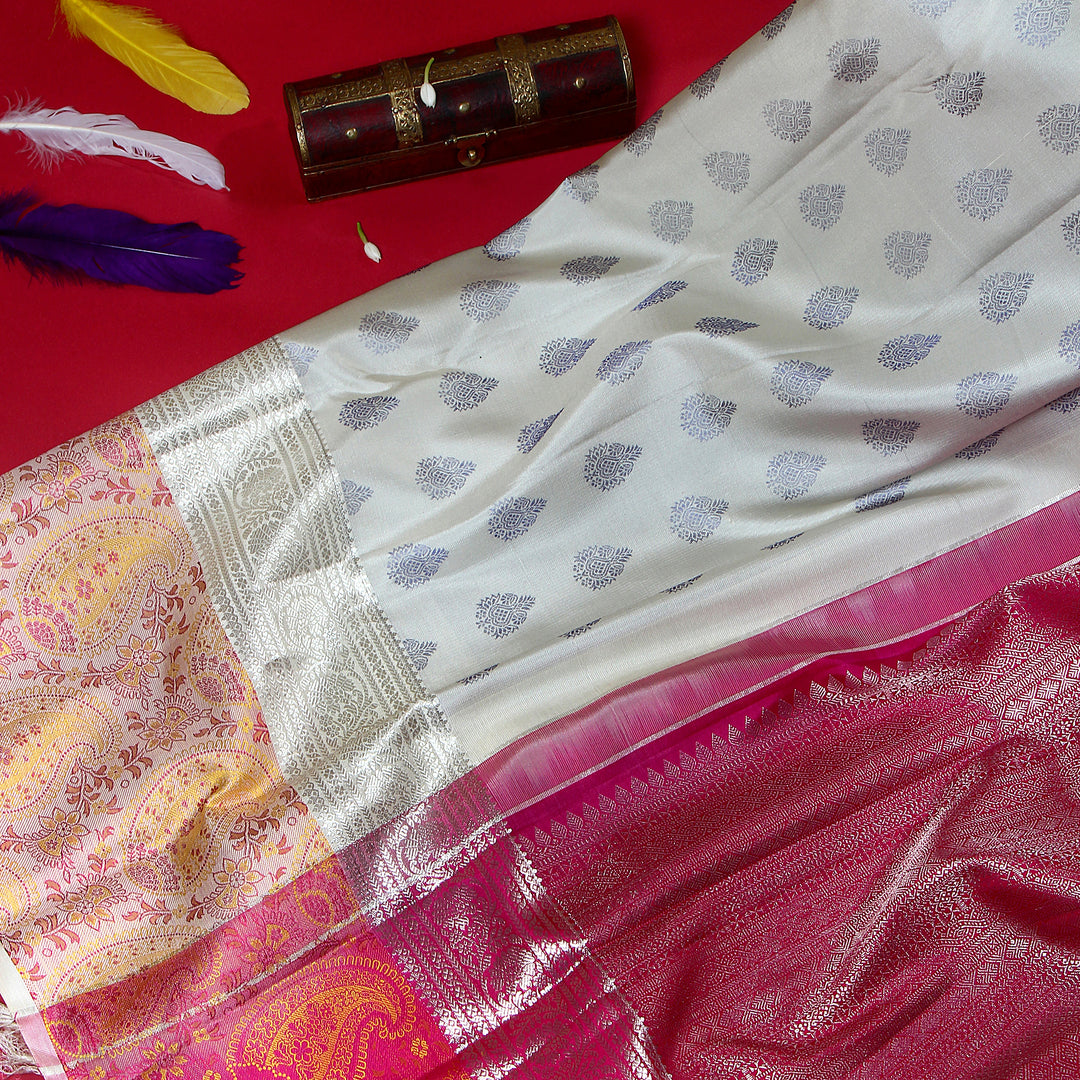 Kuberan Gray Kanchivaram Saree