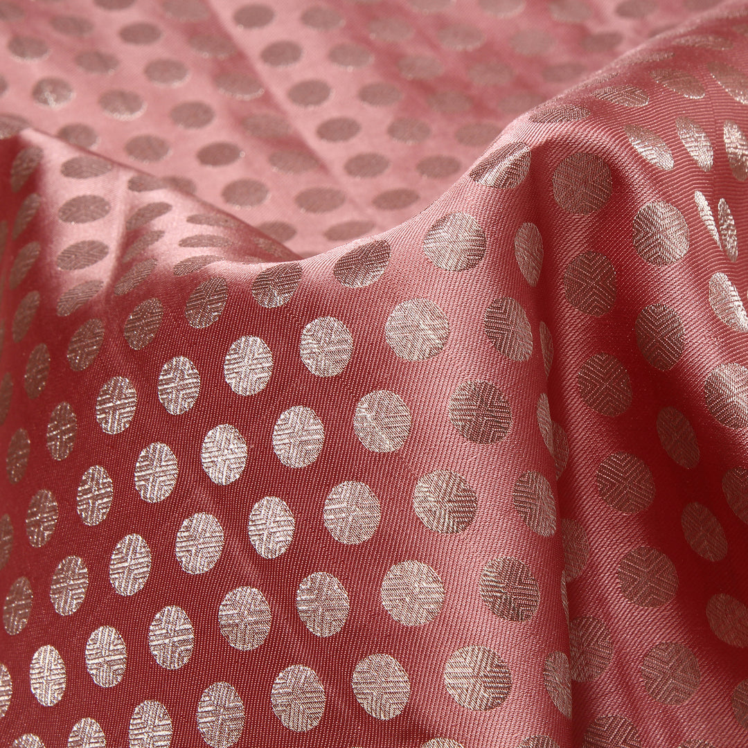 Kuberan Fresno Peach Kanchivaram Silk Saree