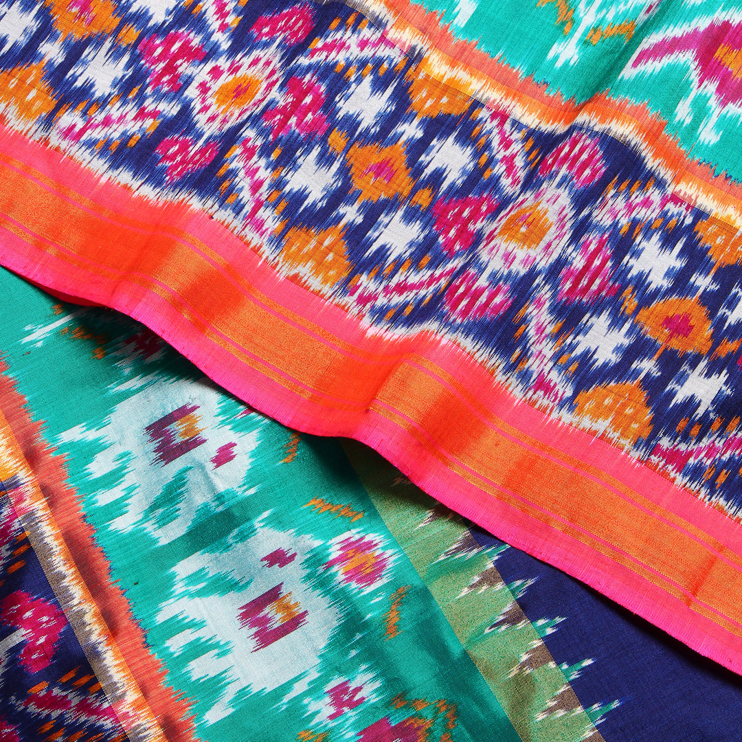 Kuberan Navyblue Pochampally Silk Saree