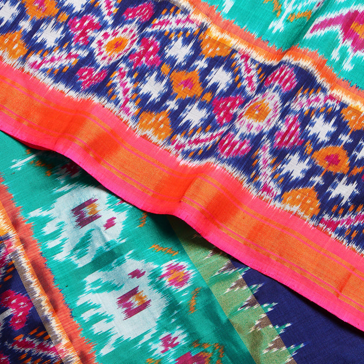 Kuberan Navyblue Pochampally Silk Saree